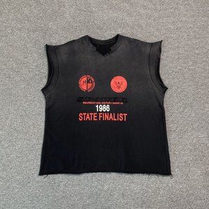 Sp5der Cut Sweatshirt Vintage Black - FW22 Unisex - US